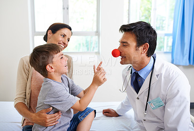 We'll be at the doctor just clowning around