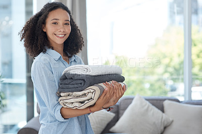 Neatly folded clean laundry is so satisfying